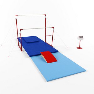 3D gymnastic equipment bars model