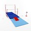 3D gymnastic equipment bars model