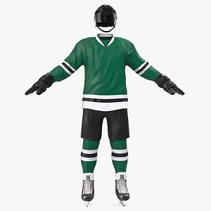 3D hockey green equipment model