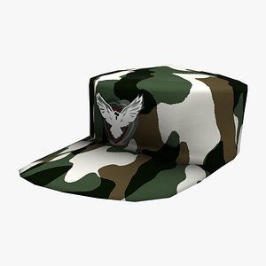 3D model Military Camouflage Hat