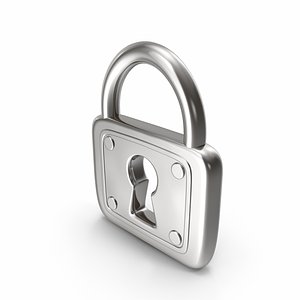 Symbol Padlock Silver