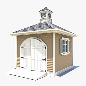 3D Garden shed 10 model