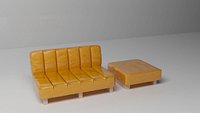 orange easychair