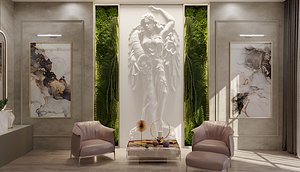 neoclassic scene 3D model