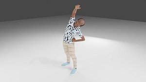 bald man 3D character 3D model 3D model