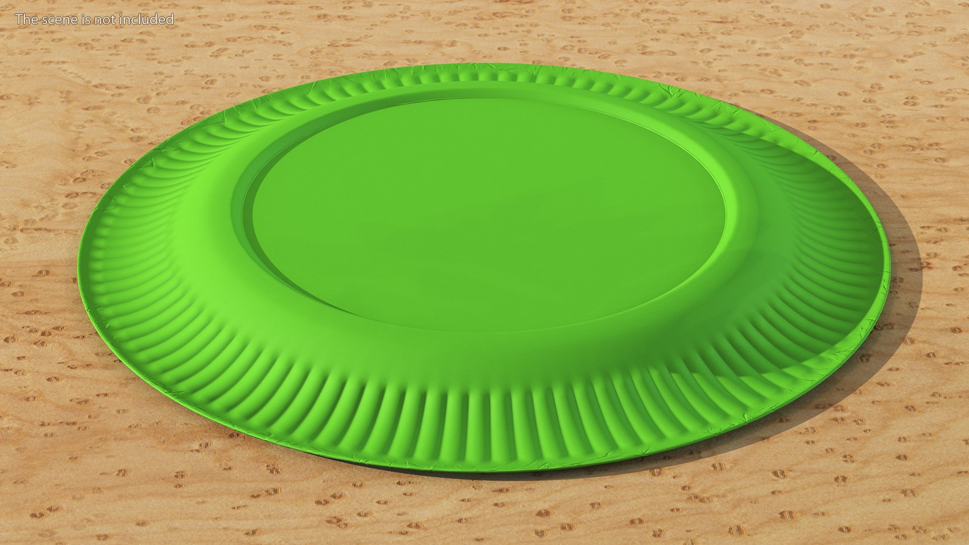 Green Paper Plate 3D Model - TurboSquid 2049107