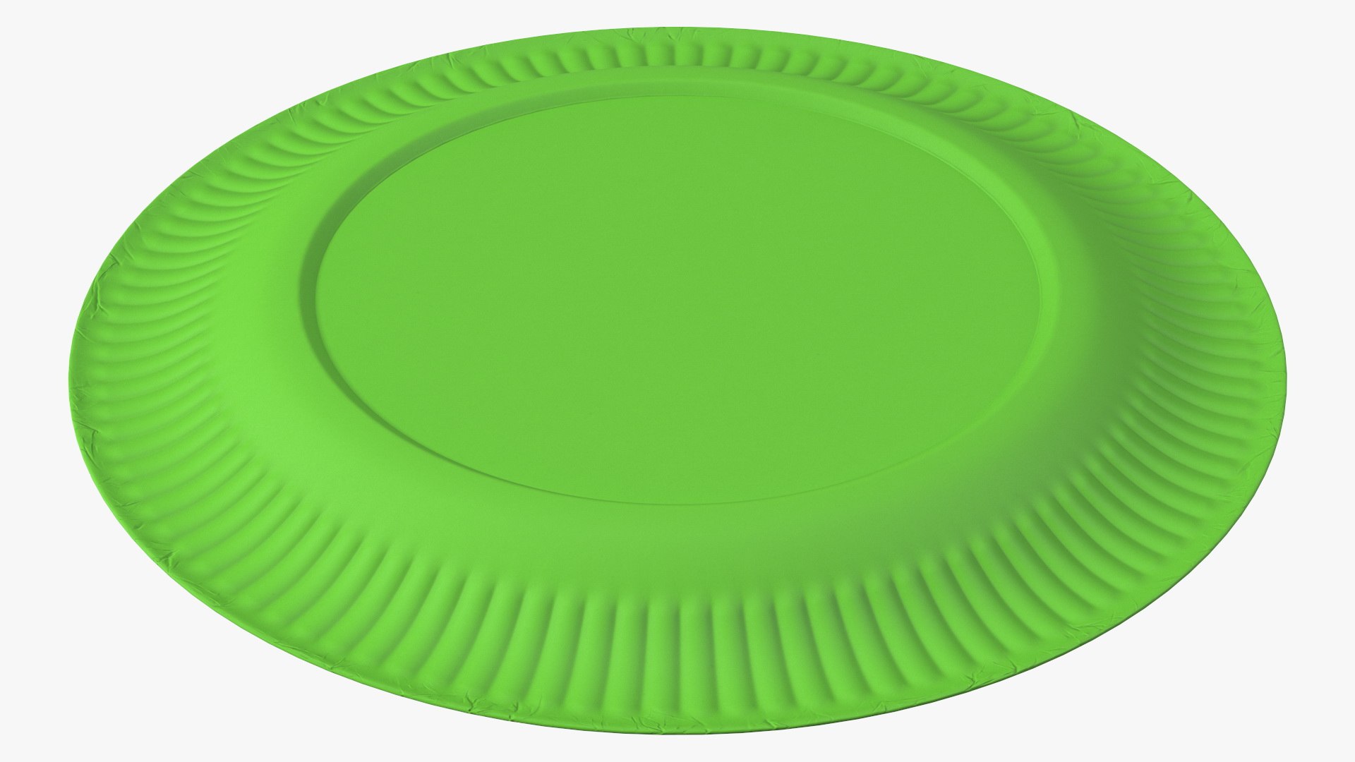 Green Paper Plate 3D Model - TurboSquid 2049107