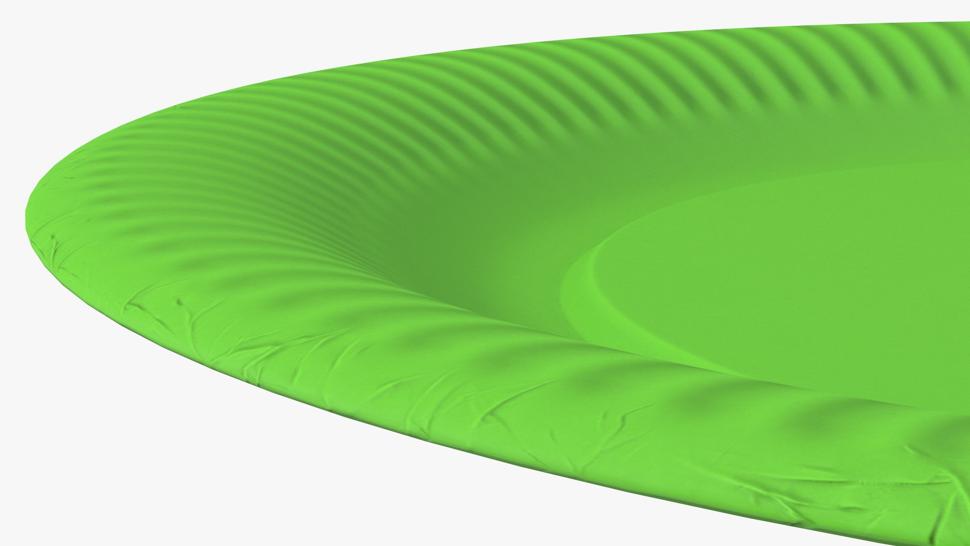 Green Paper Plate 3D Model - TurboSquid 2049107