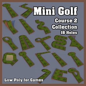 mini golf course2 3d 3ds