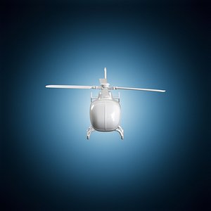 3D Modern Helicopter 3D Print Model