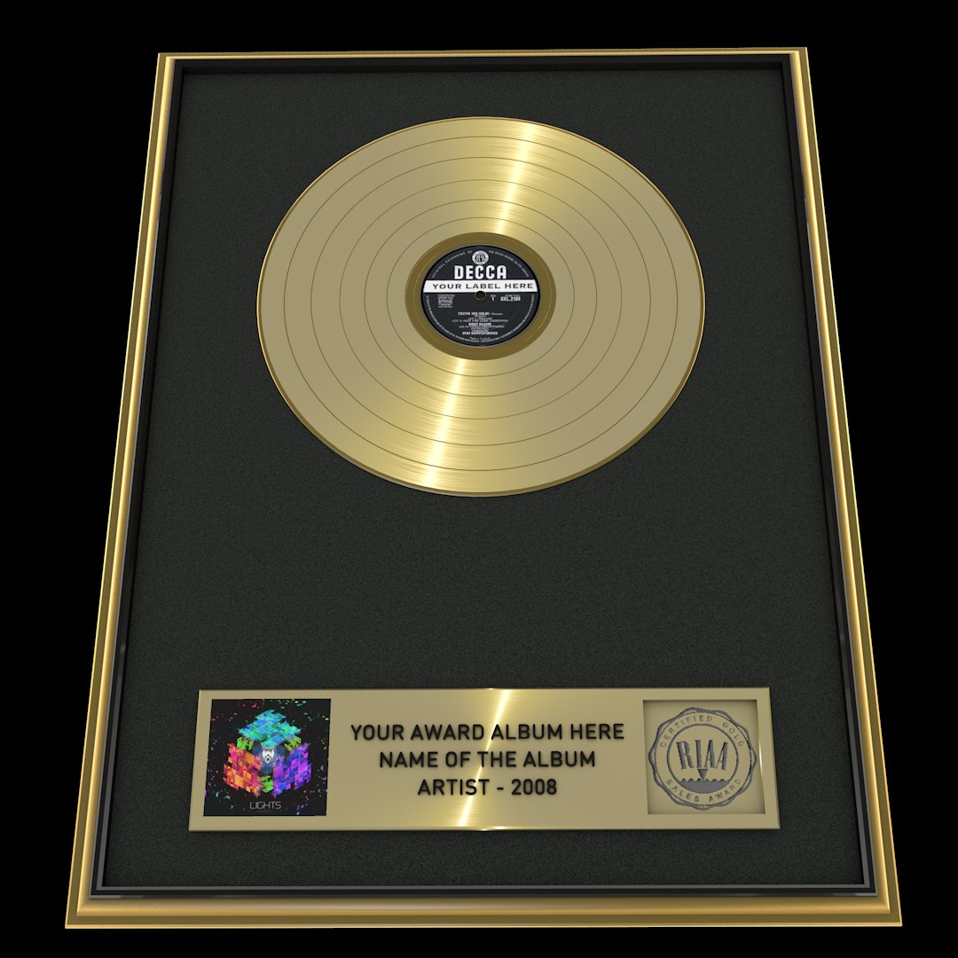 Gold Record 3d C4d