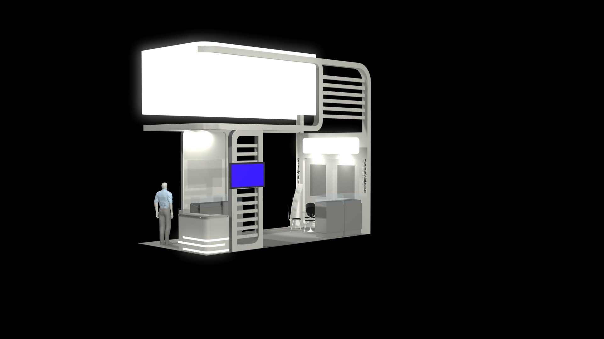 3D 26x6 exhibition stand 2 side open https://p.turbosquid.com/ts-thumb/9z/hFjYaT/bs/5/jpg/1646555480/1920x1080/fit_q87/f78216051138d50a49a08e59cdbbfe47d493c32d/5.jpg