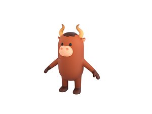 3D Bull Character