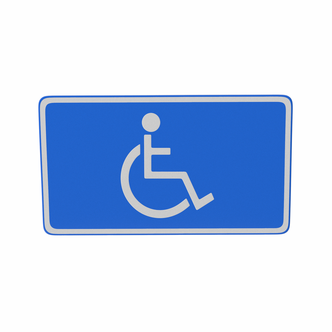 Handicap Sign Model - TurboSquid 2039746