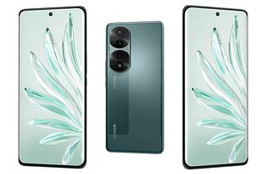 3D model Honor 70 Pro Green Low Poly