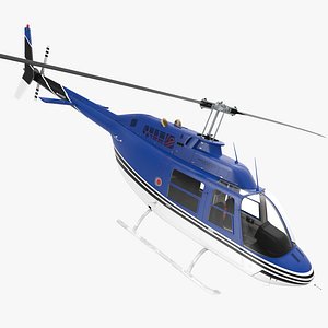Bell 206 JetRanger Rigged 3D Model