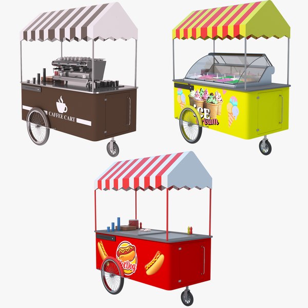 Ice Cream Cart 3d Models For Download 