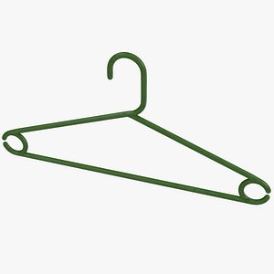 Plastic Clothes Hanger Green