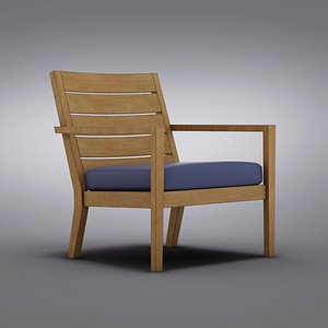 Crate and Barrel - Regatta Lounge Chair with Sunbrella Cilantro Cushion