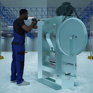 Repairman 4K 3D model