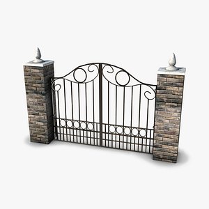 3d model iron gate