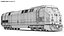 Detailed Full Diesel Train With Interior