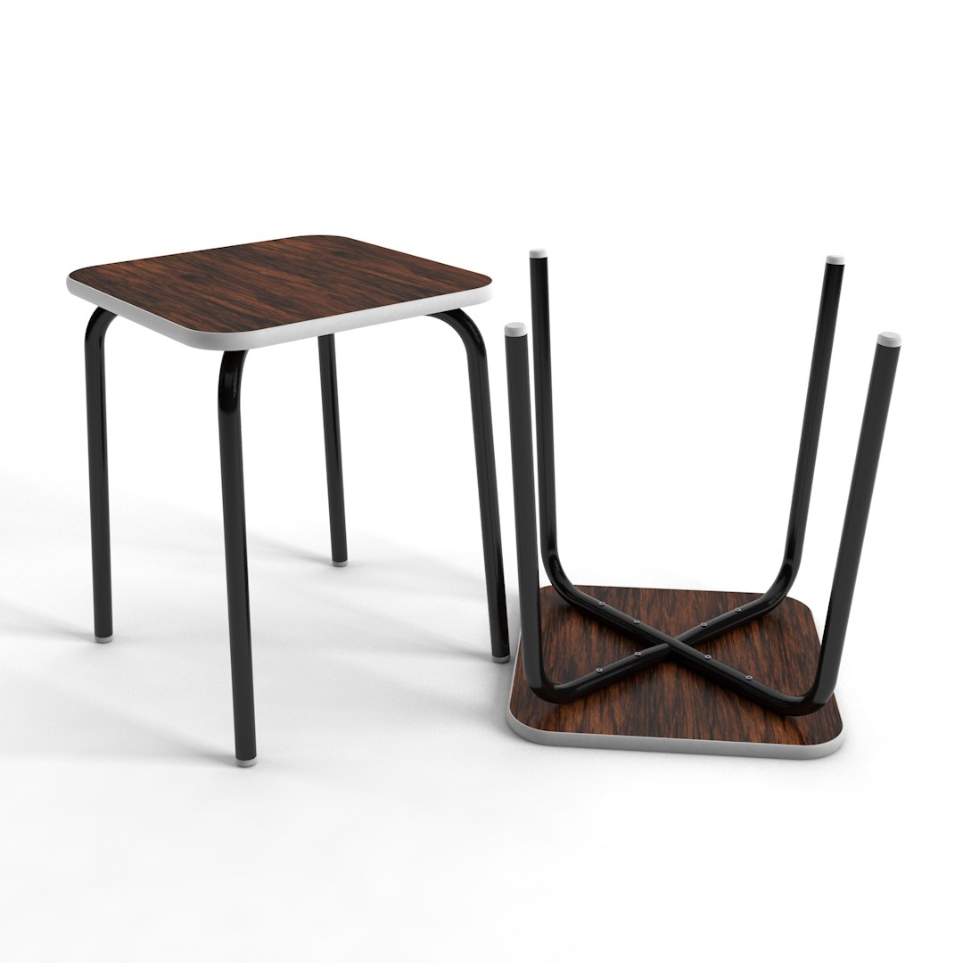 3D Model Soviet Era Stool - TurboSquid 1156892
