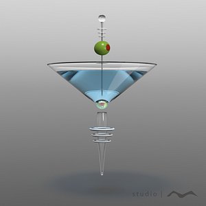 Base 2 Martini Float Glass