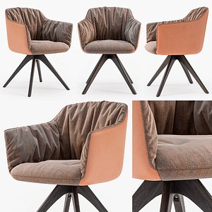 rolf benz 641 chair 3D model