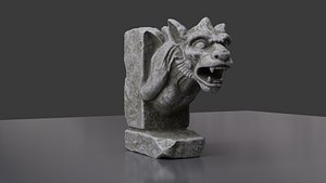 Gothic Stone Gargoyle Waterspout