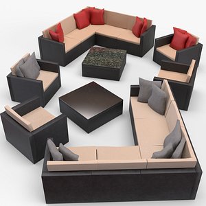 Patio Furniture 3D model