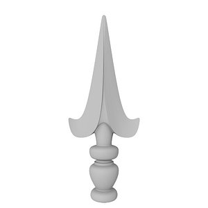 3d model fence peak