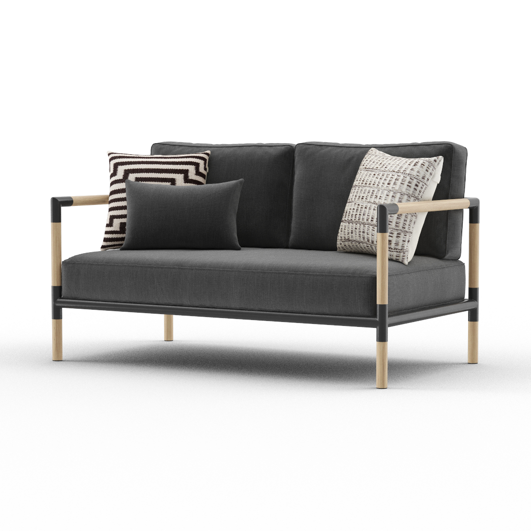 Barra teak metal sofa deals