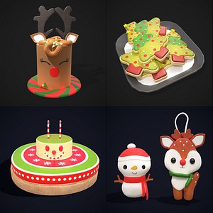 3D Christmas Props Mix One