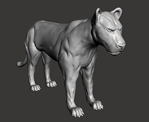 Big Cat 3d Print Model