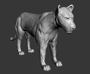 Big Cat 3d Print Model