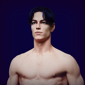 3D model Transhumanist realistic man