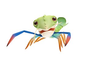giant river prawn toon 3D model