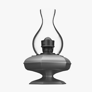 Vintage Petroleum Lamp 3D model