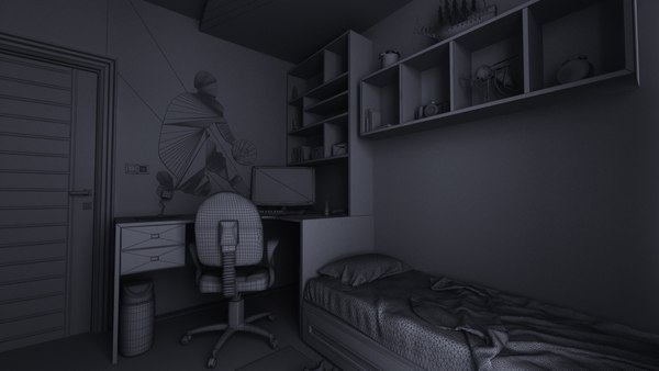 Teen room 3D model - TurboSquid 1340686