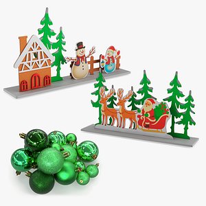 3D Christmas Decor Collection 9