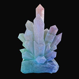 blue crystal 3D model