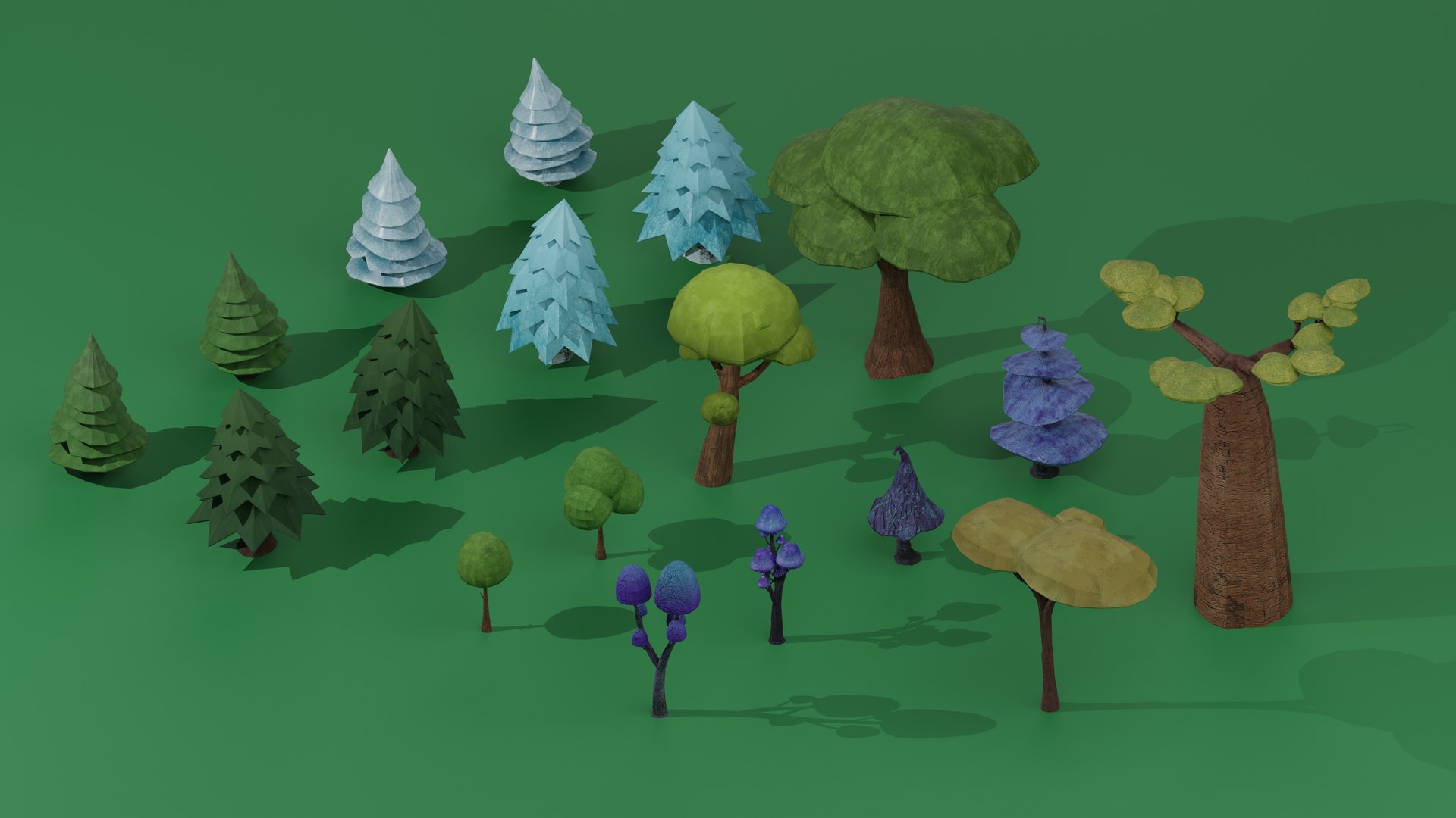 3D Trees Pack - TurboSquid 2212229