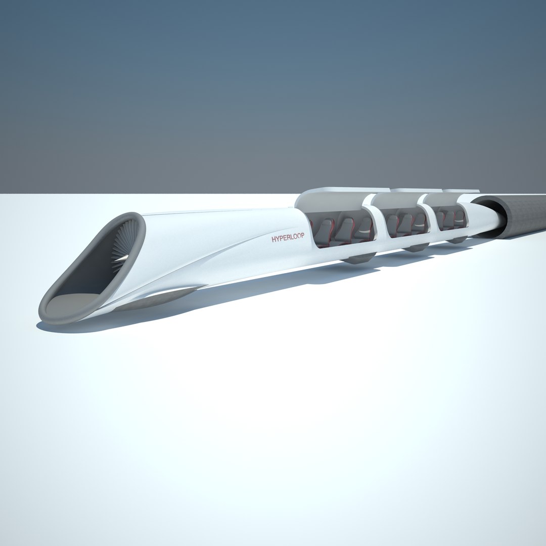 Hyperloop Elon Musk 3d Model