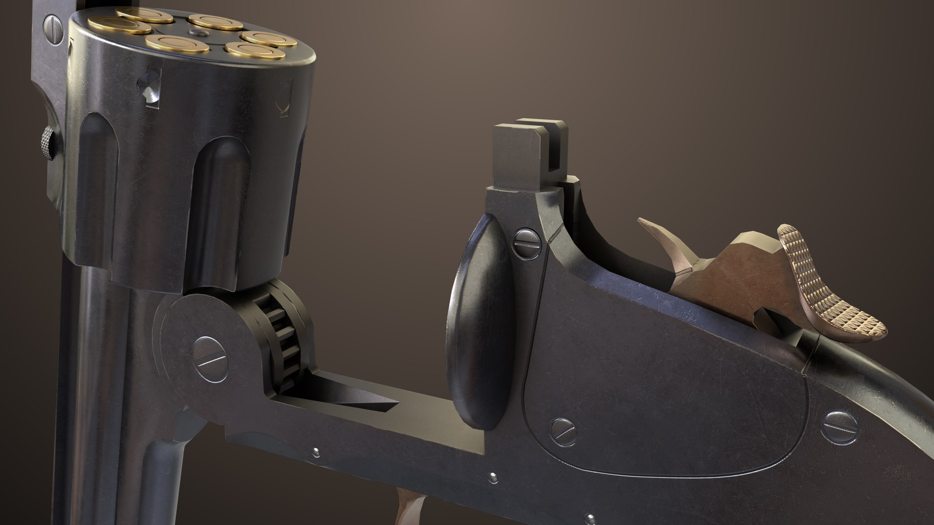 Revolver 02 Smith Wesson M 3 All PBR Unity UE Textures 3D - TurboSquid ...