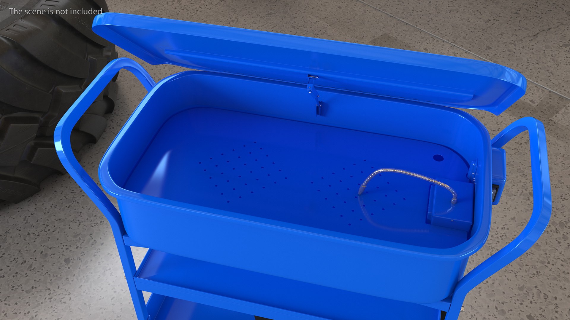 3D Mobile Parts Washer Cart Model TurboSquid 1684636