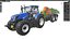 Tracteur New Holland T7 avec pulvérisateur de champ traîné