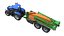 Tracteur New Holland T7 avec pulvérisateur de champ traîné