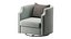 Krzesło obrotowe Infinity Swivel Barrel w kolorze niebieskim