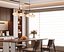 3D modern dining room